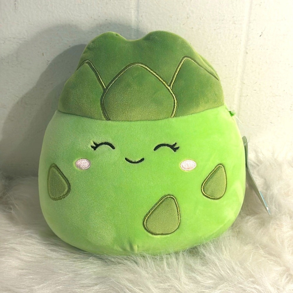 Squishmallows Anara the Artichoke NWT 7/7.5” Green Vegetable Stuffed Animal